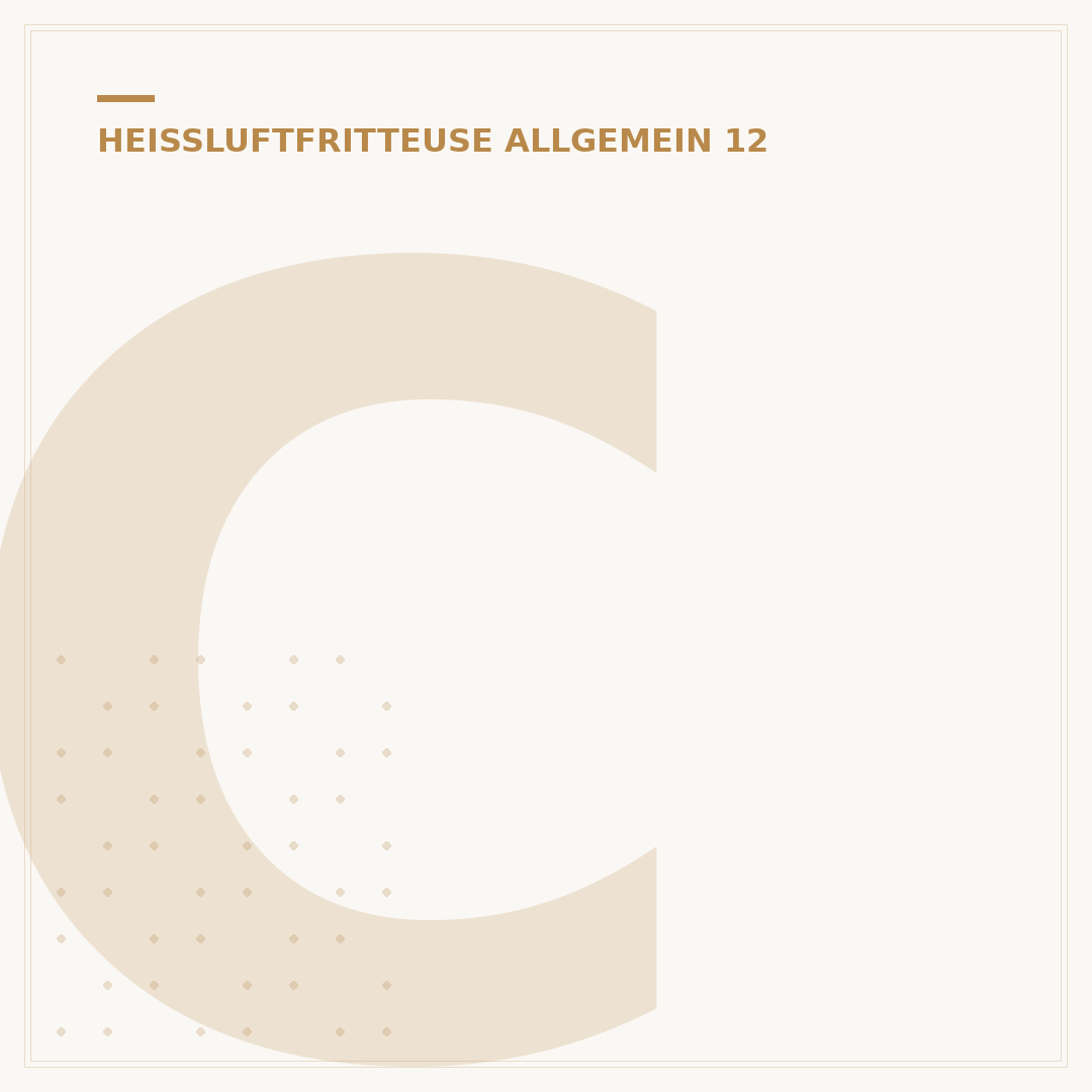 Chef Cuisine Heißluftfritteuse: Ihr Küchenhelfer für schnelle Gerichte