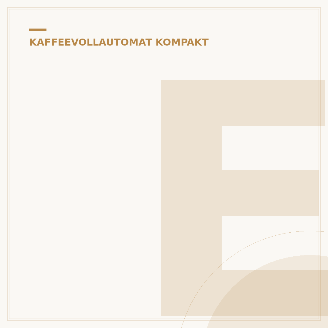 Esperto Mini Kaffeevollautomat: Ihr perfekter Kompakt-Kaffee