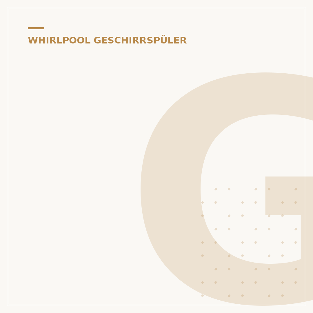 Geschirrspüler Whirlpool: Die 5 besten Modelle für Sie (2024)
