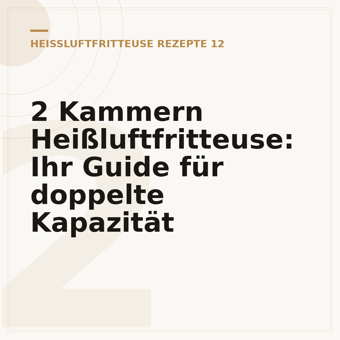 2 Kammern Heißluftfritteuse: Ihr Guide für doppelte Kapazität