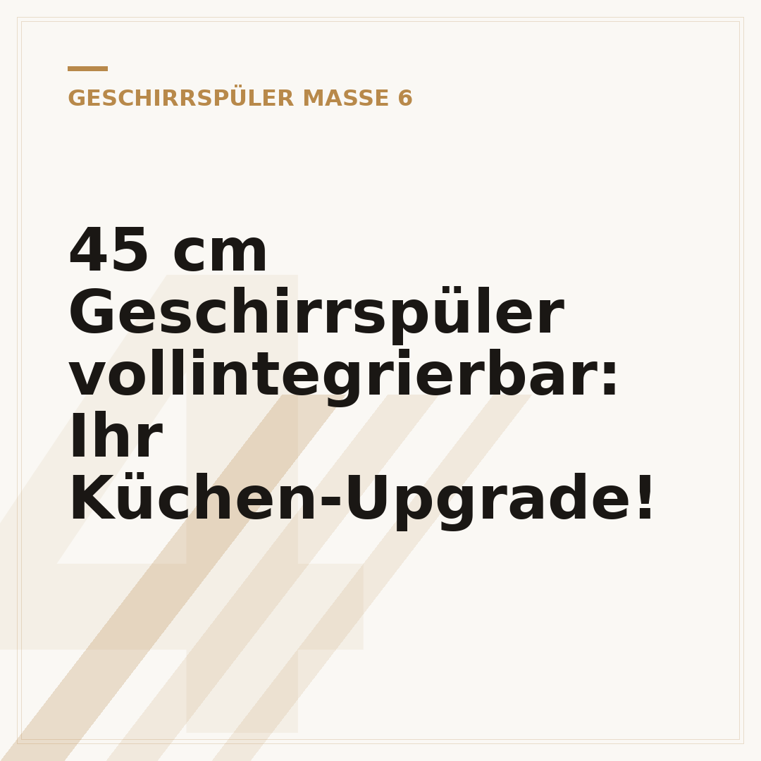 45 cm Geschirrspüler vollintegrierbar: Ihr Küchen-Upgrade!