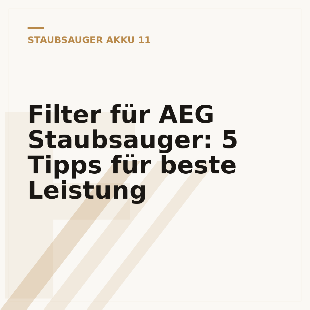 Filter für AEG Staubsauger: 5 Tipps für beste Leistung