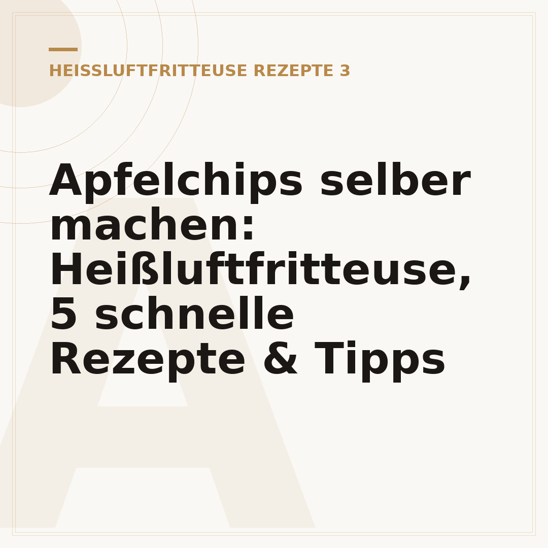 Apfelchips selber machen: Heißluftfritteuse, 5 schnelle Rezepte & Tipps