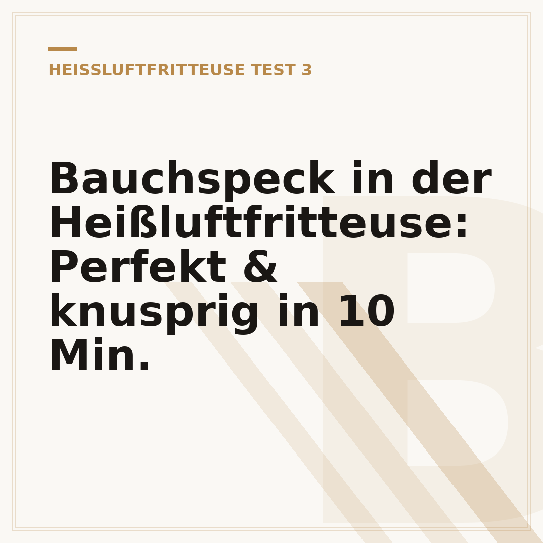 Bauchspeck in der Heißluftfritteuse: Perfekt & knusprig in 10 Min.