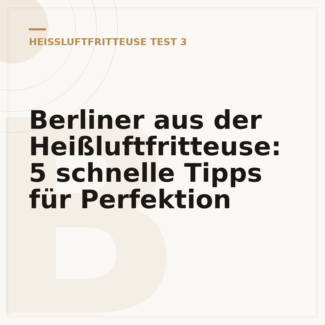 Berliner aus der Heißluftfritteuse: 5 schnelle Tipps für Perfektion