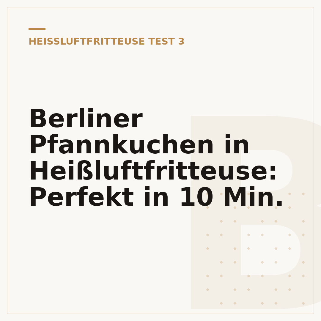 Berliner Pfannkuchen in Heißluftfritteuse: Perfekt in 10 Min.