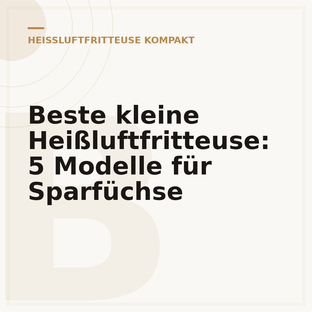 Beste kleine Heißluftfritteuse: 5 Modelle für Sparfüchse