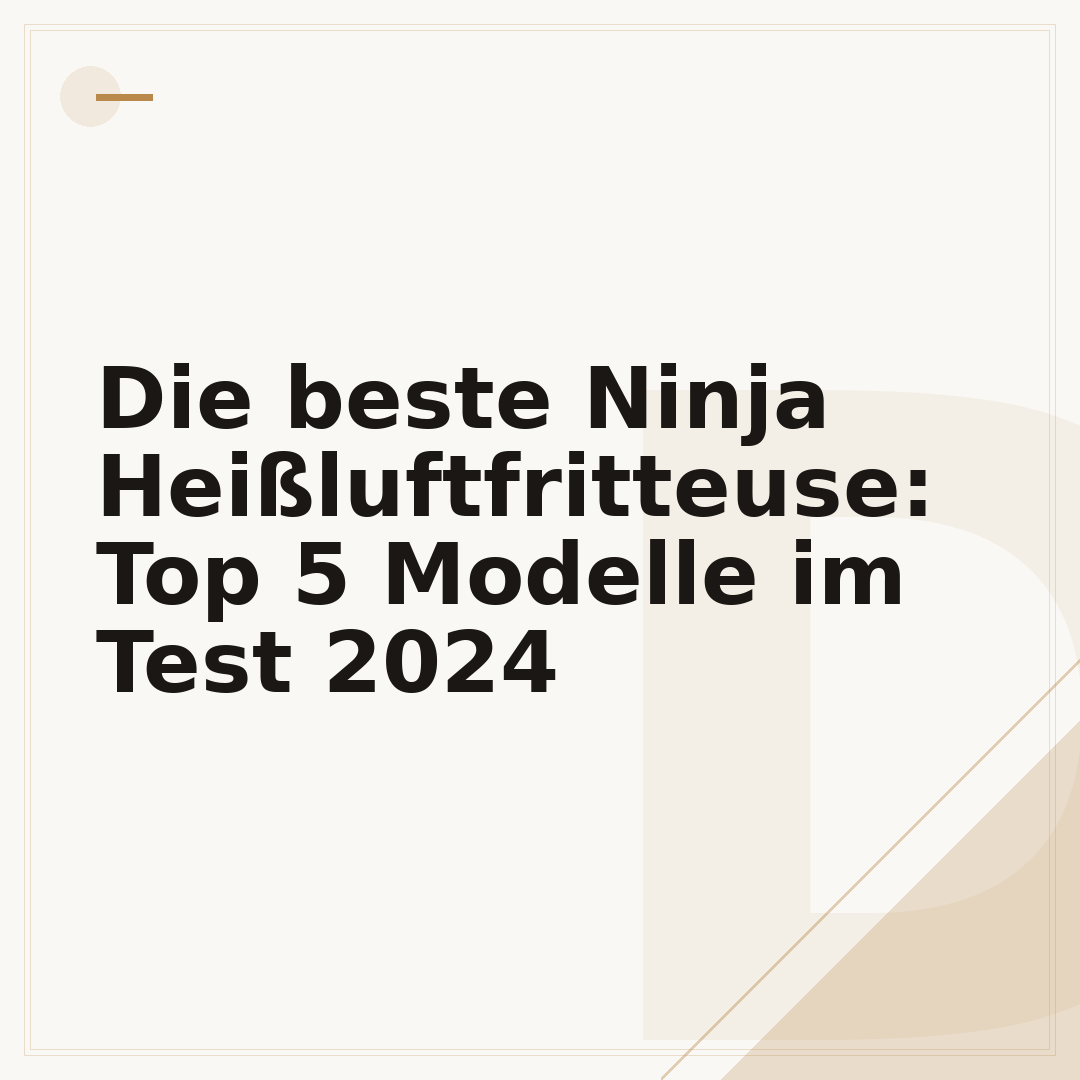 Die beste Ninja Heißluftfritteuse: Top 5 Modelle im Test 2024