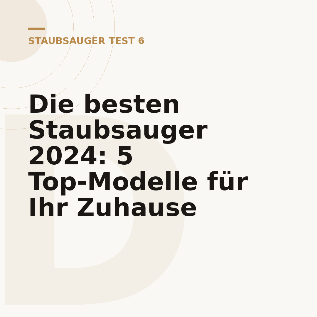 Die besten Staubsauger 2024: 5 Top-Modelle für Ihr Zuhause