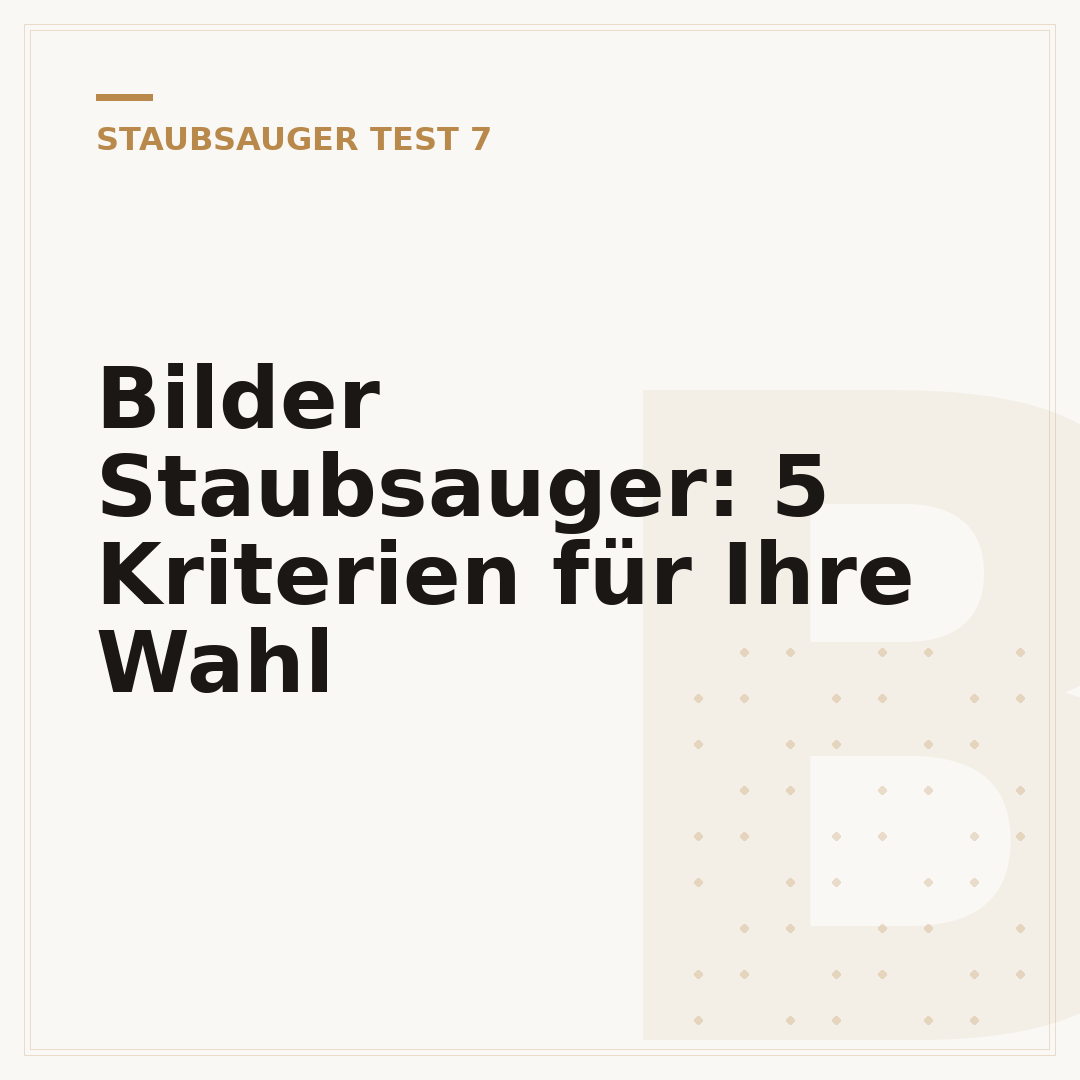 Bilder Staubsauger: 5 Kriterien für Ihre Wahl