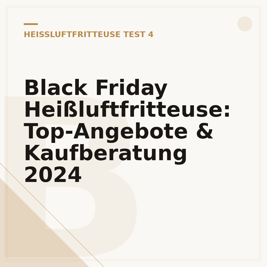 Black Friday Heißluftfritteuse: Top-Angebote & Kaufberatung 2024