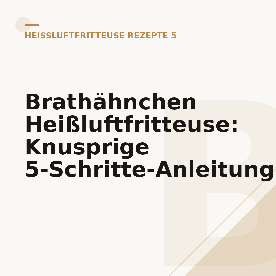 Brathähnchen Heißluftfritteuse: Knusprige 5-Schritte-Anleitung