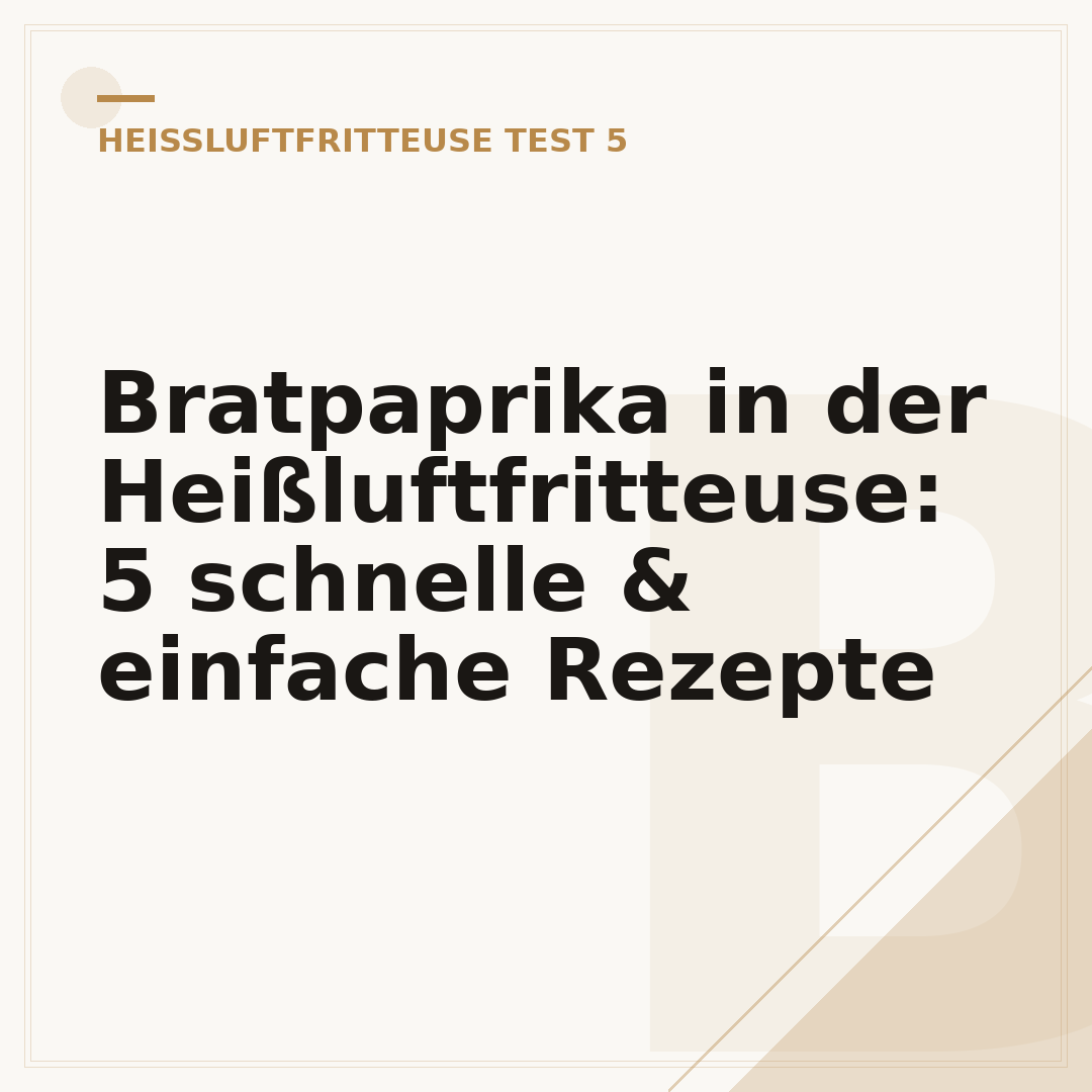 Bratpaprika in der Heißluftfritteuse: 5 schnelle & einfache Rezepte