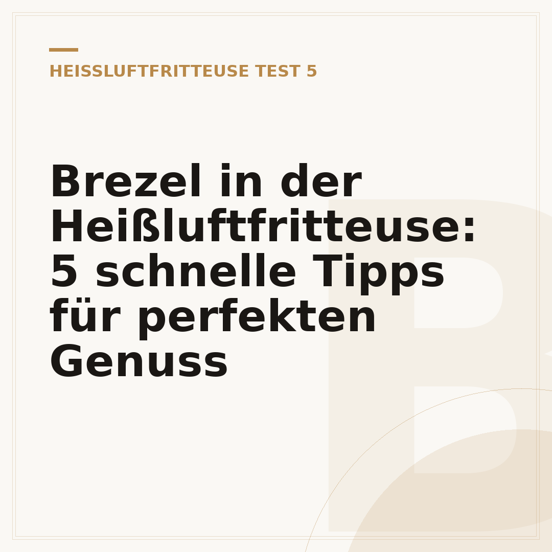 Brezel in der Heißluftfritteuse: 5 schnelle Tipps für perfekten Genuss