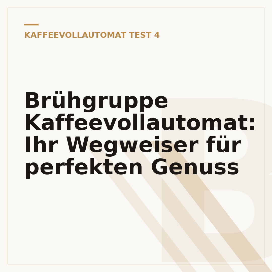 Brühgruppe Kaffeevollautomat: Ihr Wegweiser für perfekten Genuss