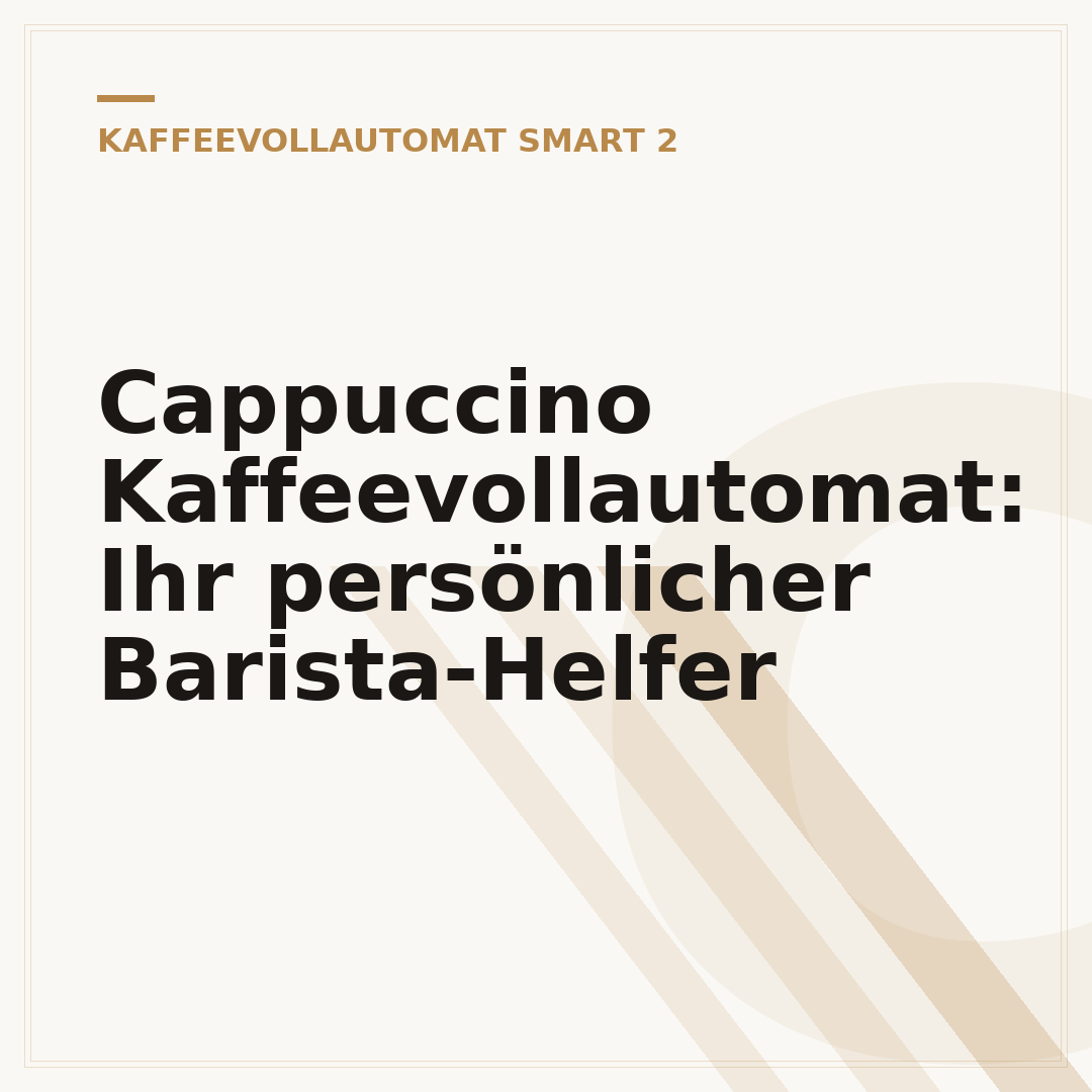 Cappuccino Kaffeevollautomat: Ihr persönlicher Barista-Helfer