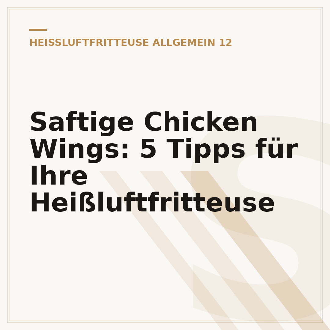 Saftige Chicken Wings: 5 Tipps für Ihre Heißluftfritteuse