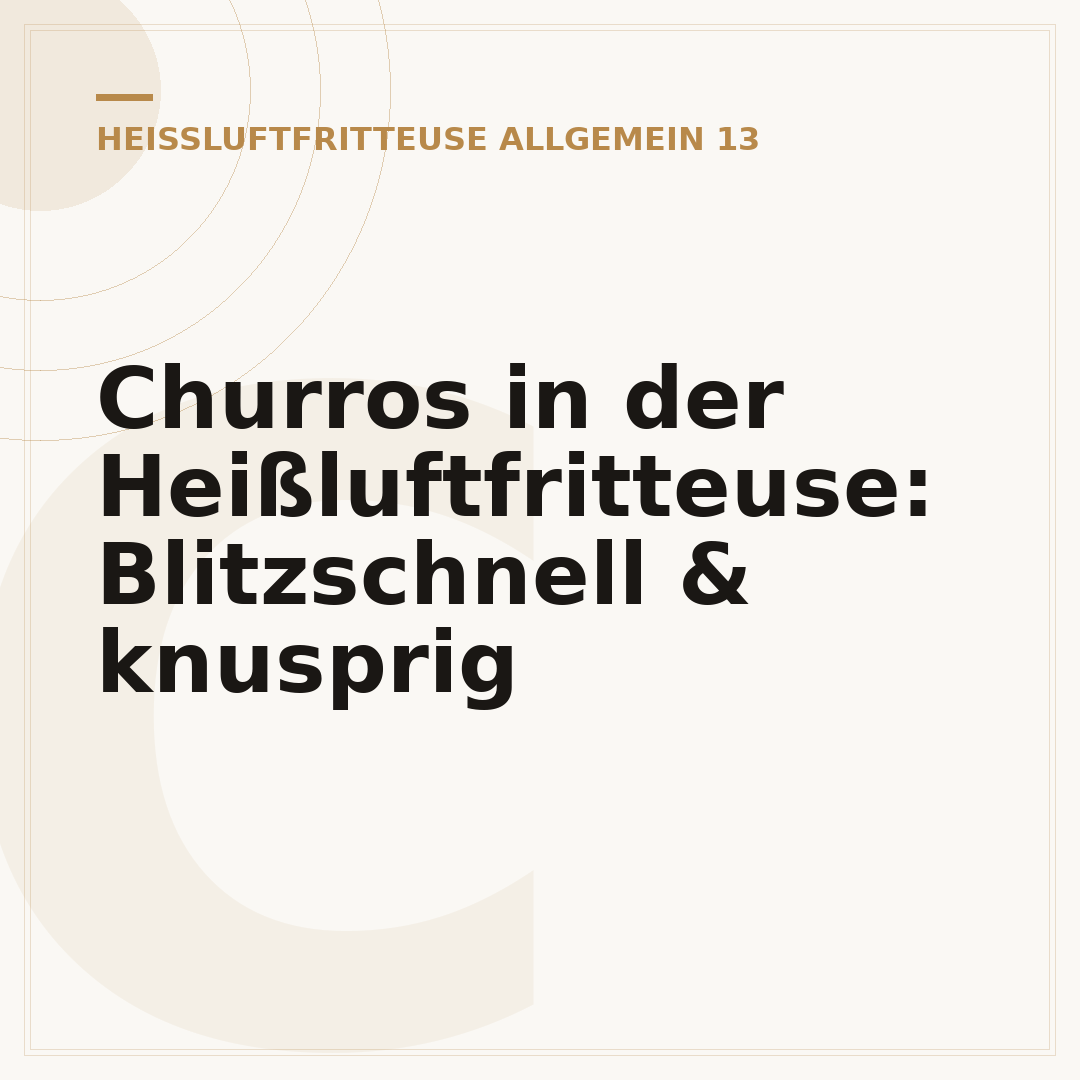Churros in der Heißluftfritteuse: Blitzschnell & knusprig