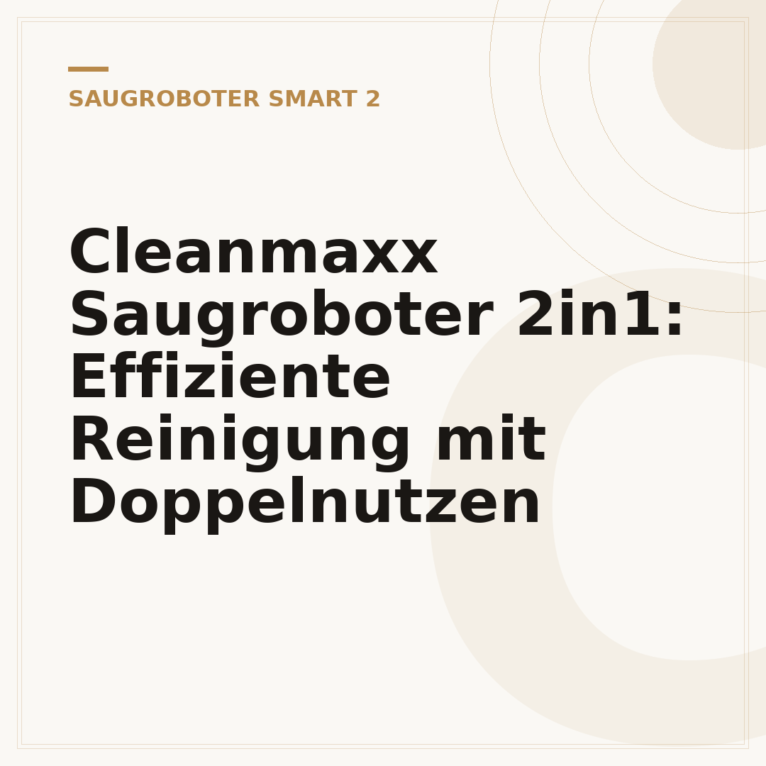 Cleanmaxx Saugroboter 2in1: Effiziente Reinigung mit Doppelnutzen