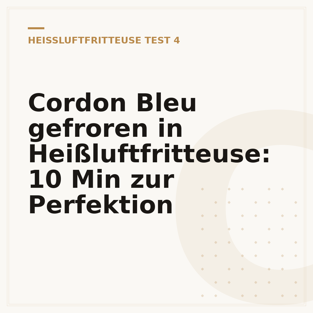 Cordon Bleu gefroren in Heißluftfritteuse: 10 Min zur Perfektion
