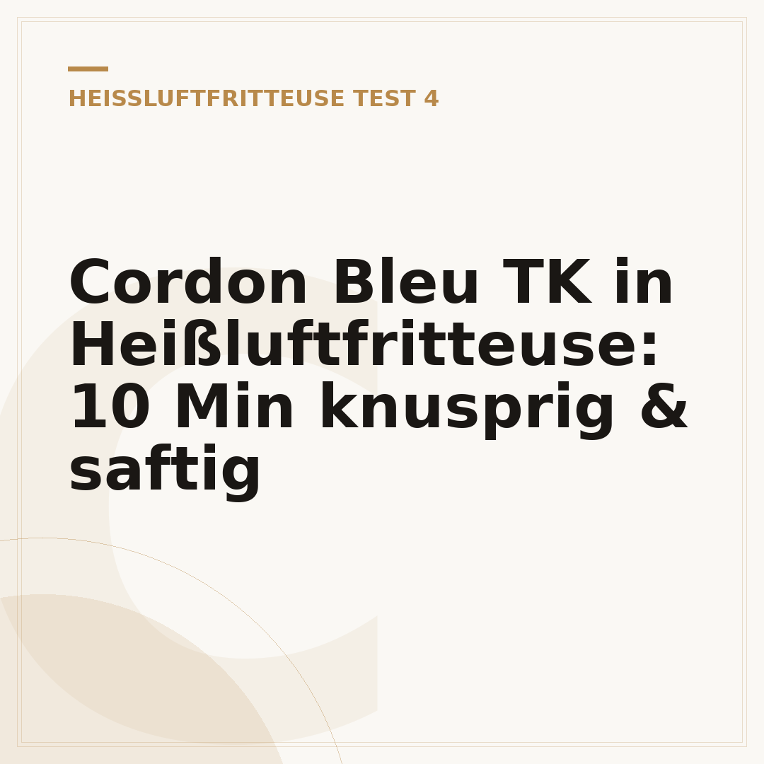 Cordon Bleu TK in Heißluftfritteuse: 10 Min knusprig & saftig