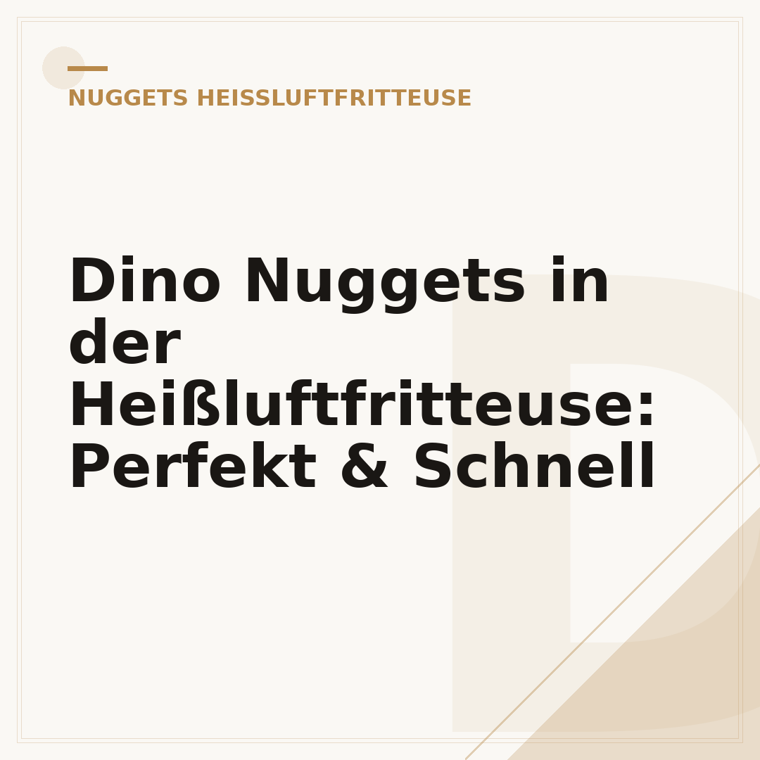 Dino Nuggets in der Heißluftfritteuse: Perfekt & Schnell