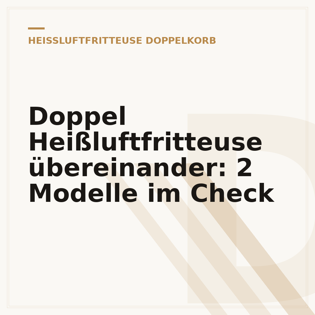 Doppel Heißluftfritteuse übereinander: 2 Modelle im Check