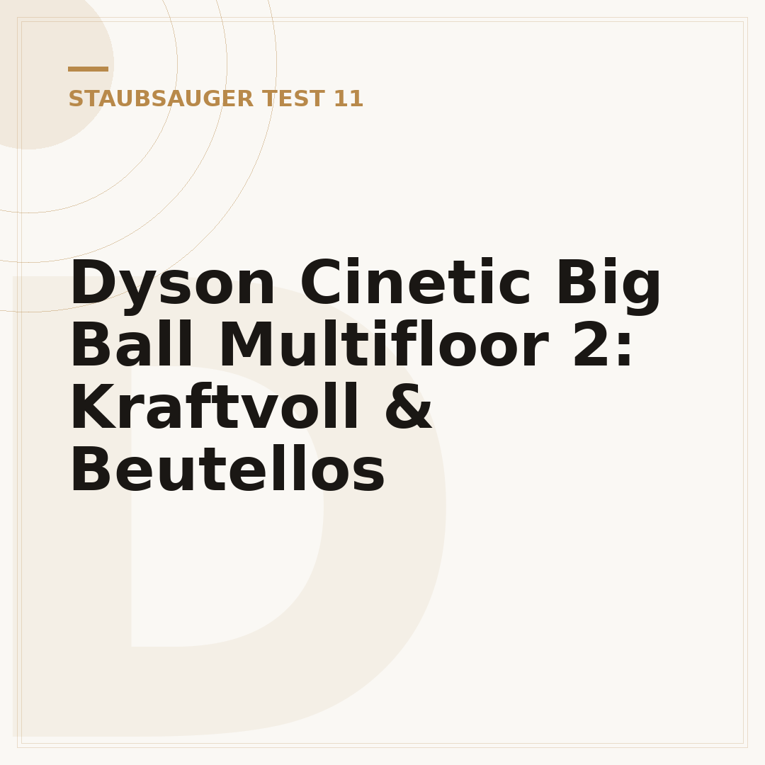 Dyson Cinetic Big Ball Multifloor 2: Kraftvoll & Beutellos