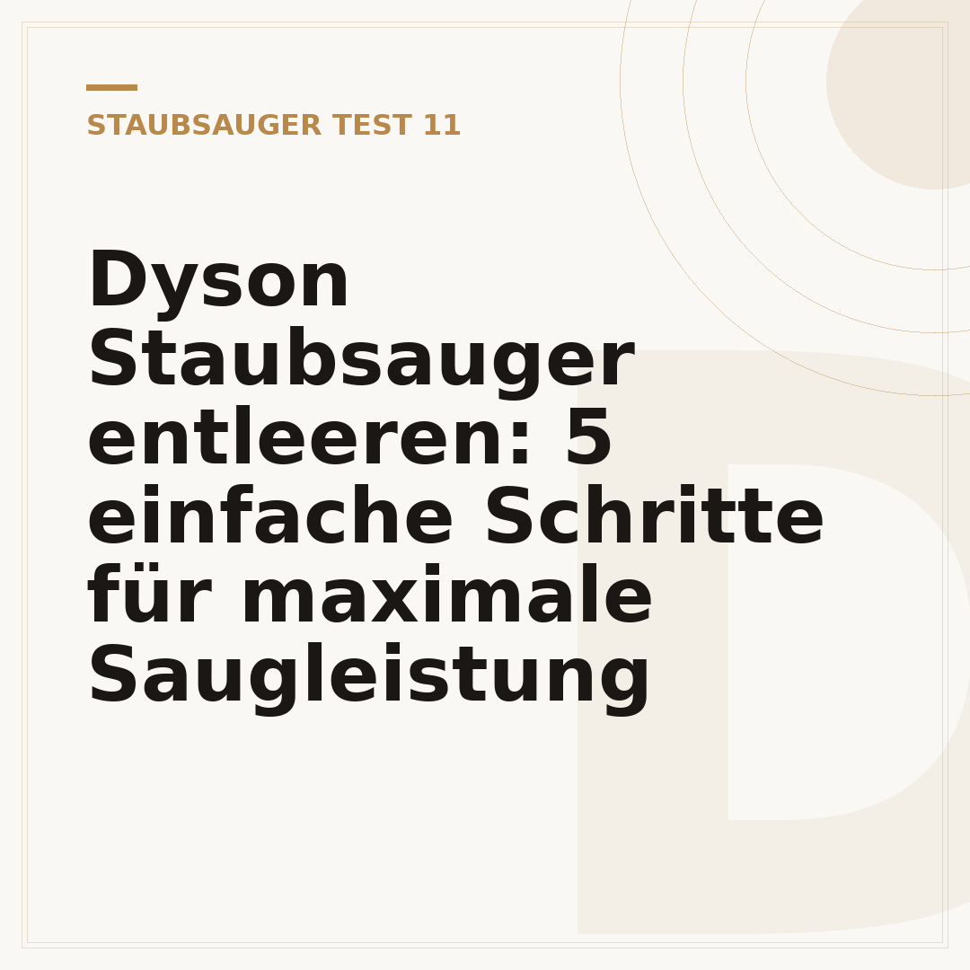 Dyson Staubsauger entleeren: 5 einfache Schritte für maximale Saugleistung