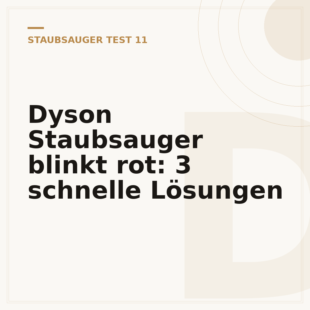 Dyson Staubsauger blinkt rot: 3 schnelle Lösungen