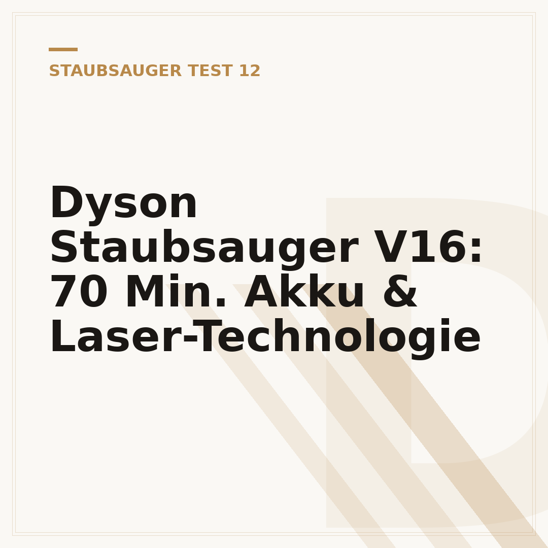 Dyson Staubsauger V16: 70 Min. Akku & Laser-Technologie