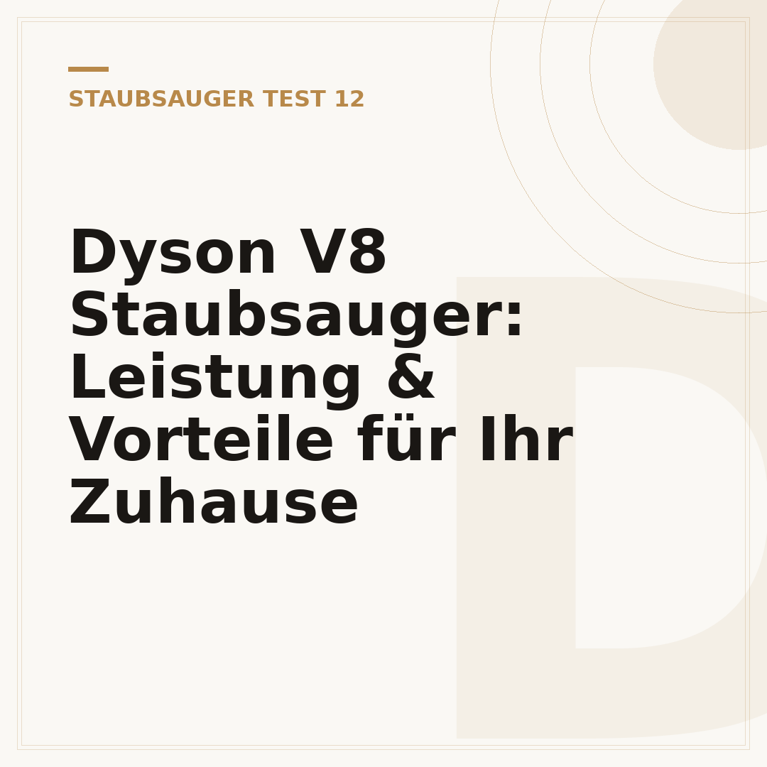 Dyson V8 Staubsauger: Leistung & Vorteile für Ihr Zuhause