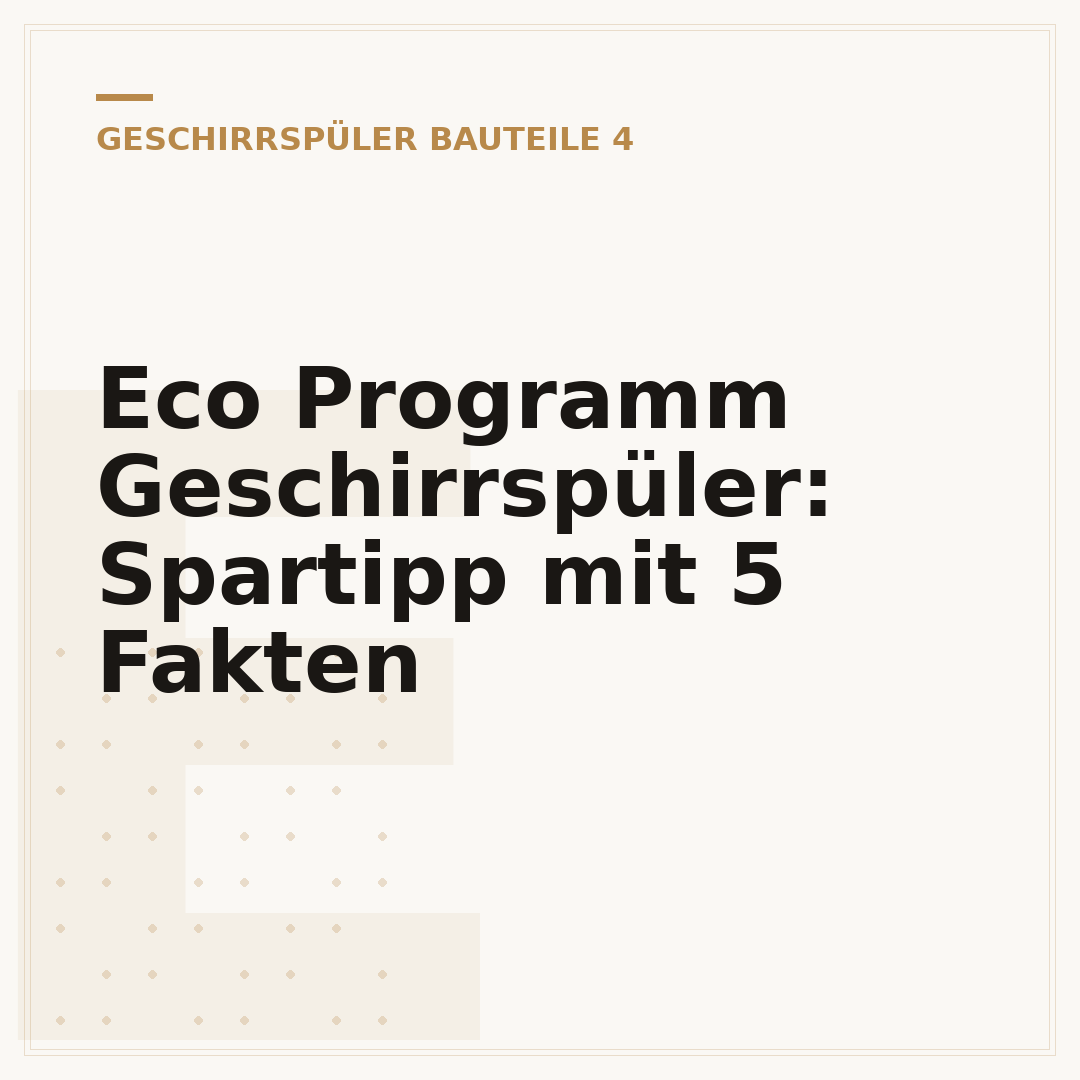 Eco Programm Geschirrspüler: Spartipp mit 5 Fakten