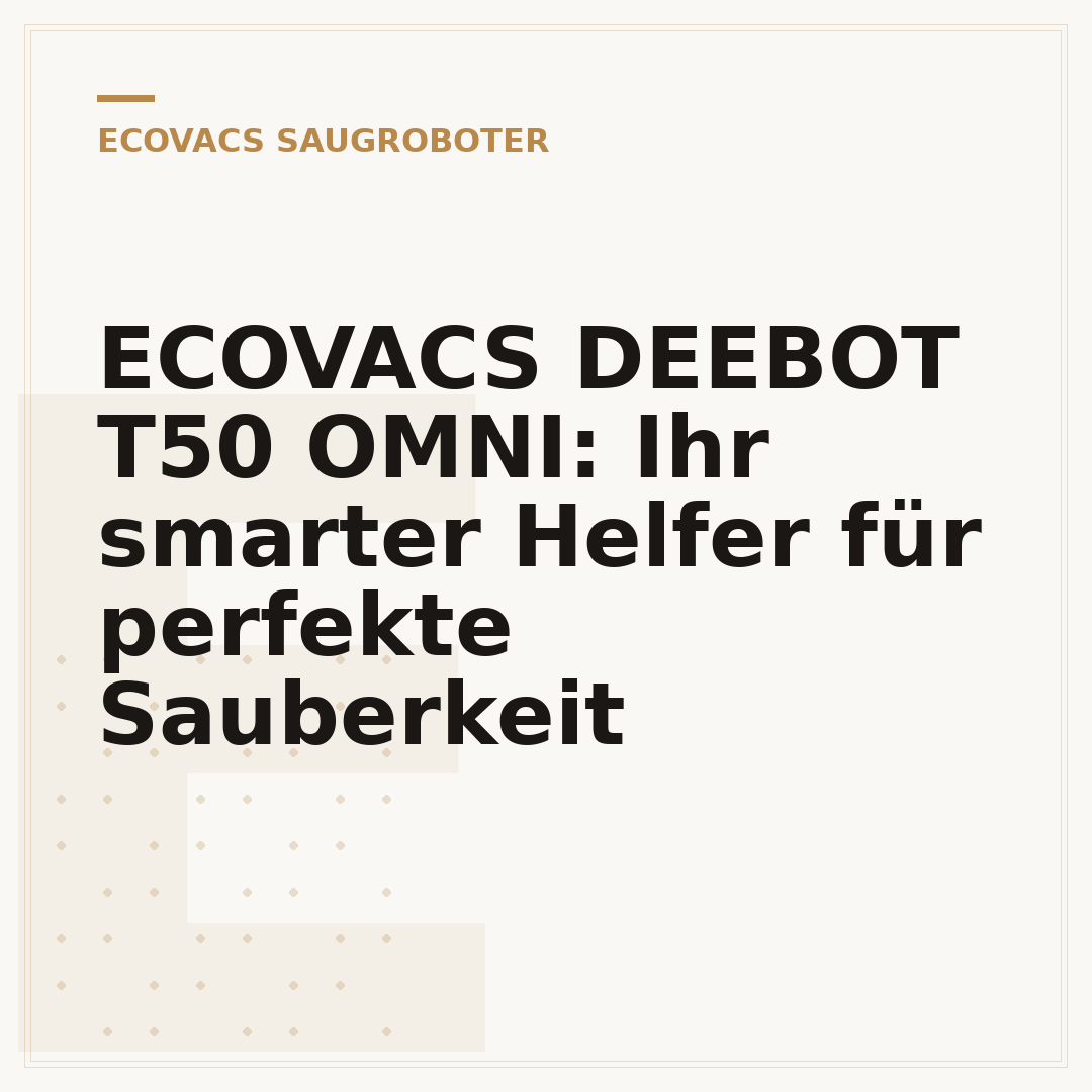 ECOVACS DEEBOT T50 OMNI: Ihr smarter Helfer für perfekte Sauberkeit