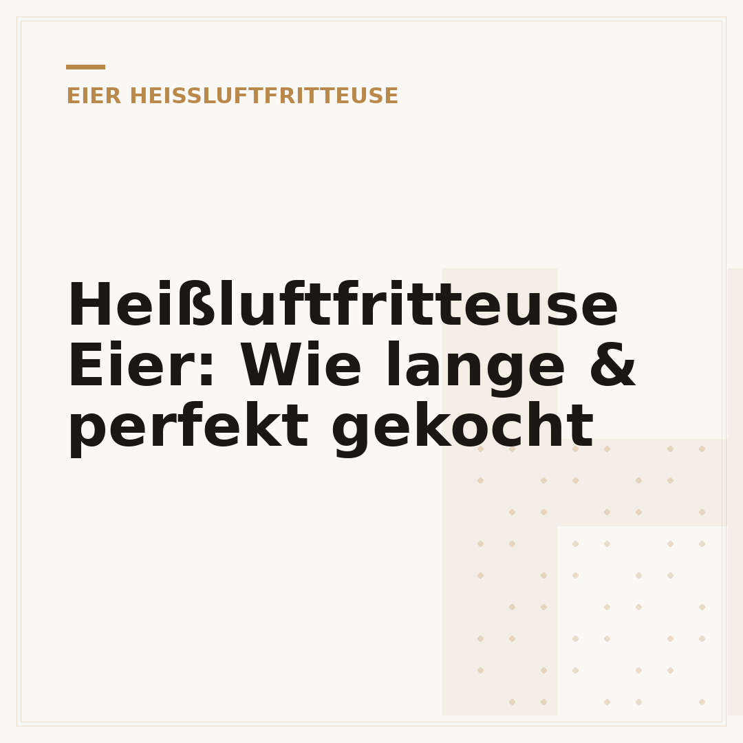 Heißluftfritteuse Eier: Wie lange & perfekt gekocht