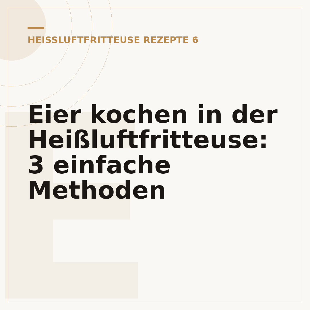 Eier kochen in der Heißluftfritteuse: 3 einfache Methoden