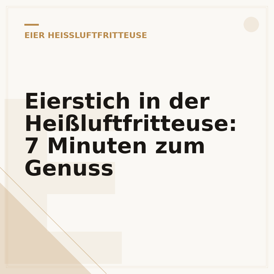 Eierstich in der Heißluftfritteuse: 7 Minuten zum Genuss