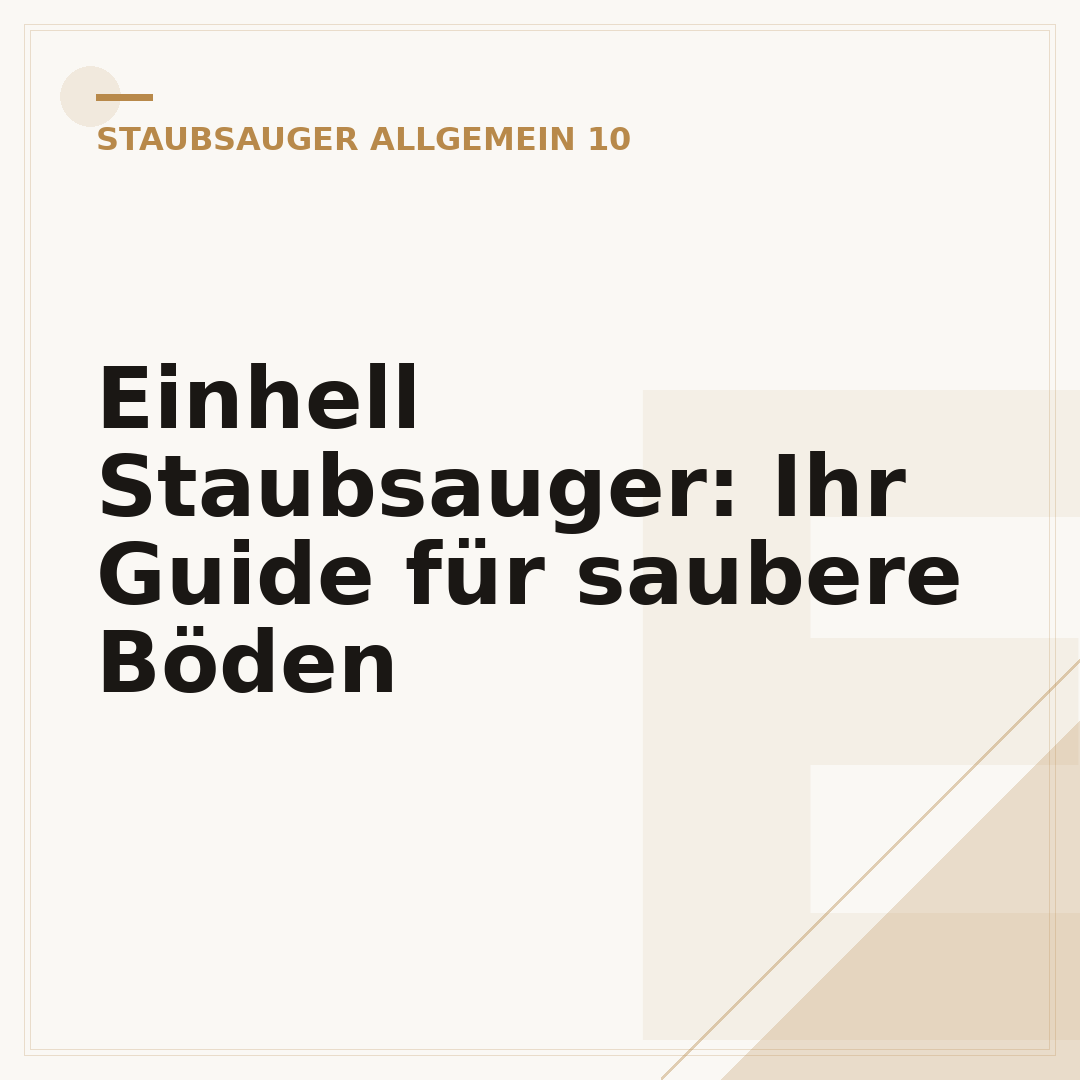 Einhell Staubsauger: Ihr Guide für saubere Böden