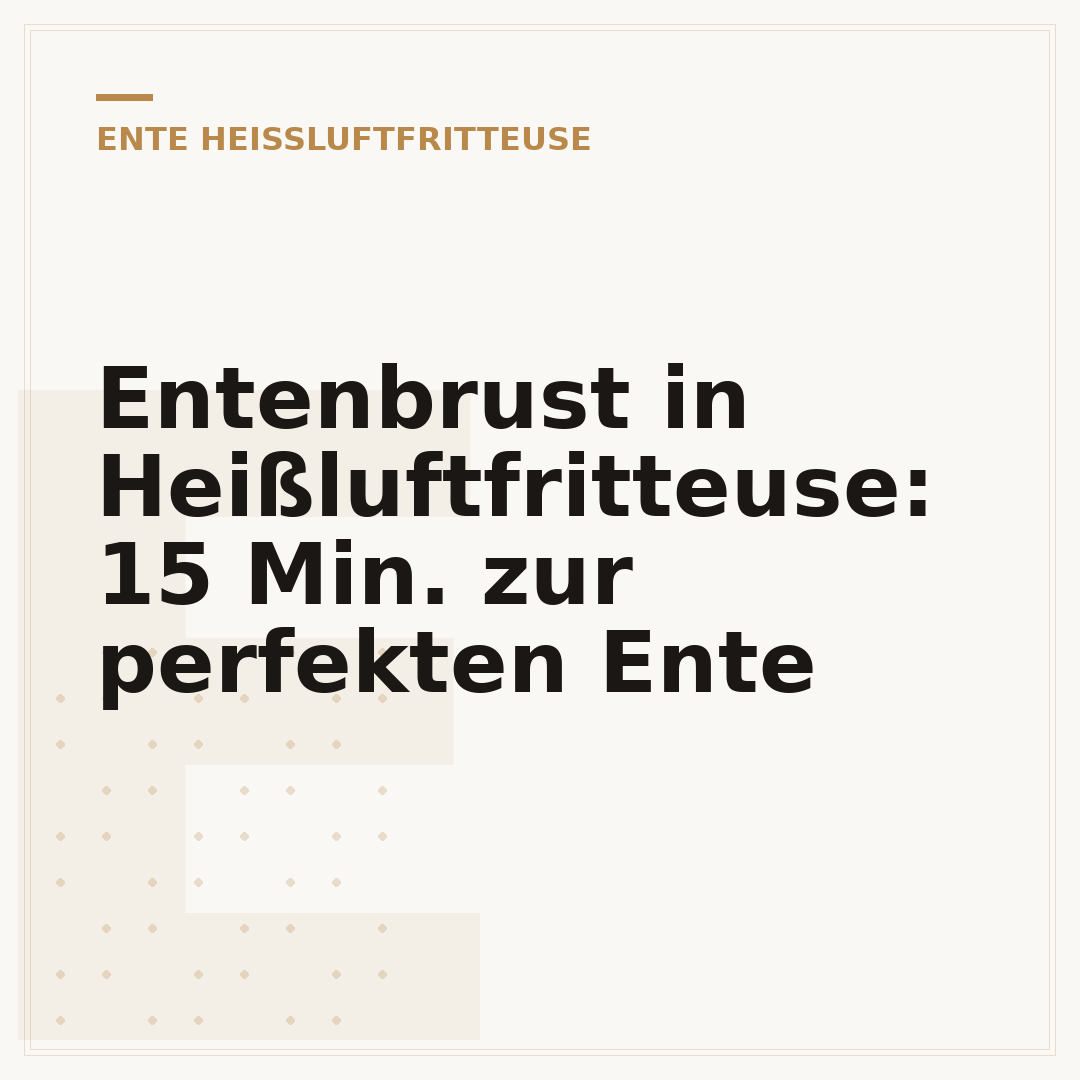 Entenbrust in Heißluftfritteuse: 15 Min. zur perfekten Ente
