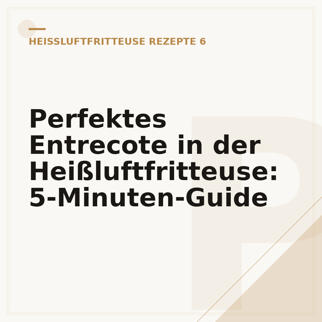 Perfektes Entrecote in der Heißluftfritteuse: 5-Minuten-Guide
