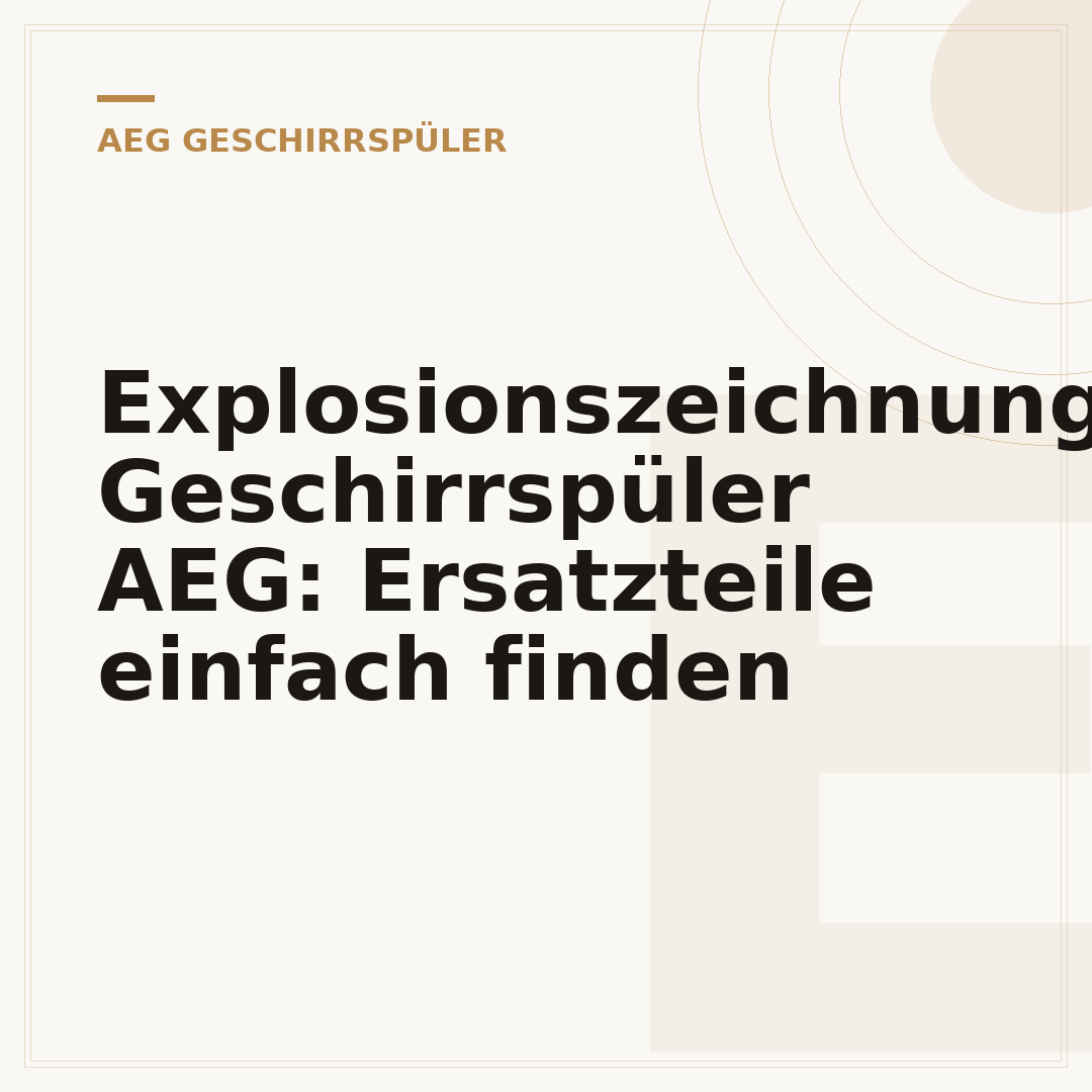 Explosionszeichnung Geschirrspüler AEG: Ersatzteile einfach finden