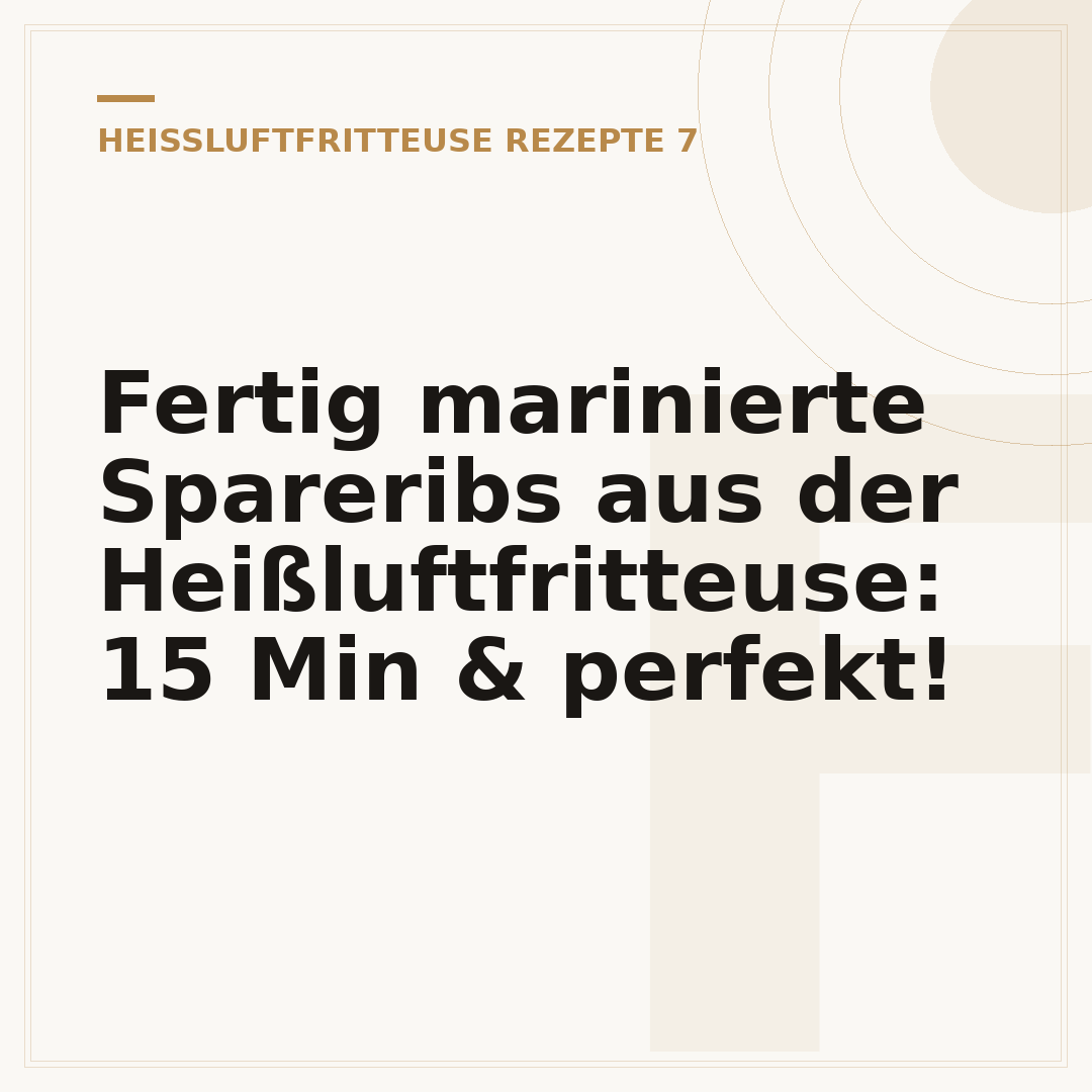 Fertig marinierte Spareribs aus der Heißluftfritteuse: 15 Min & perfekt!
