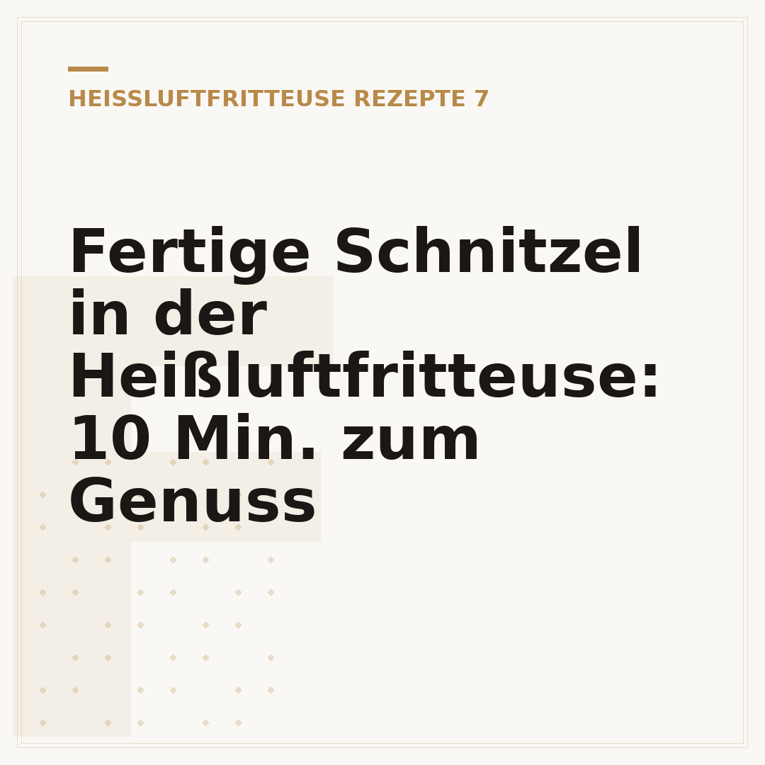 Fertige Schnitzel in der Heißluftfritteuse: 10 Min. zum Genuss