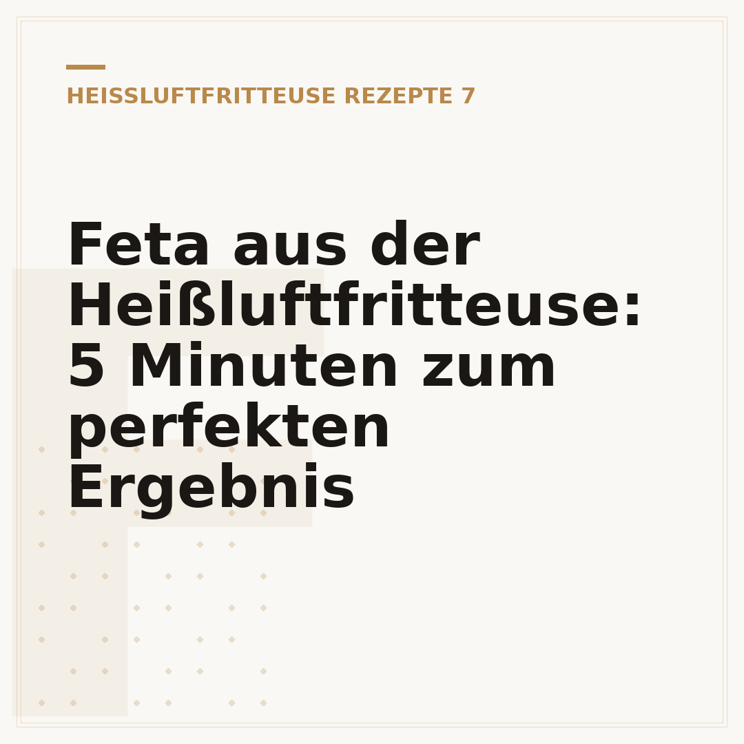 Feta aus der Heißluftfritteuse: 5 Minuten zum perfekten Ergebnis