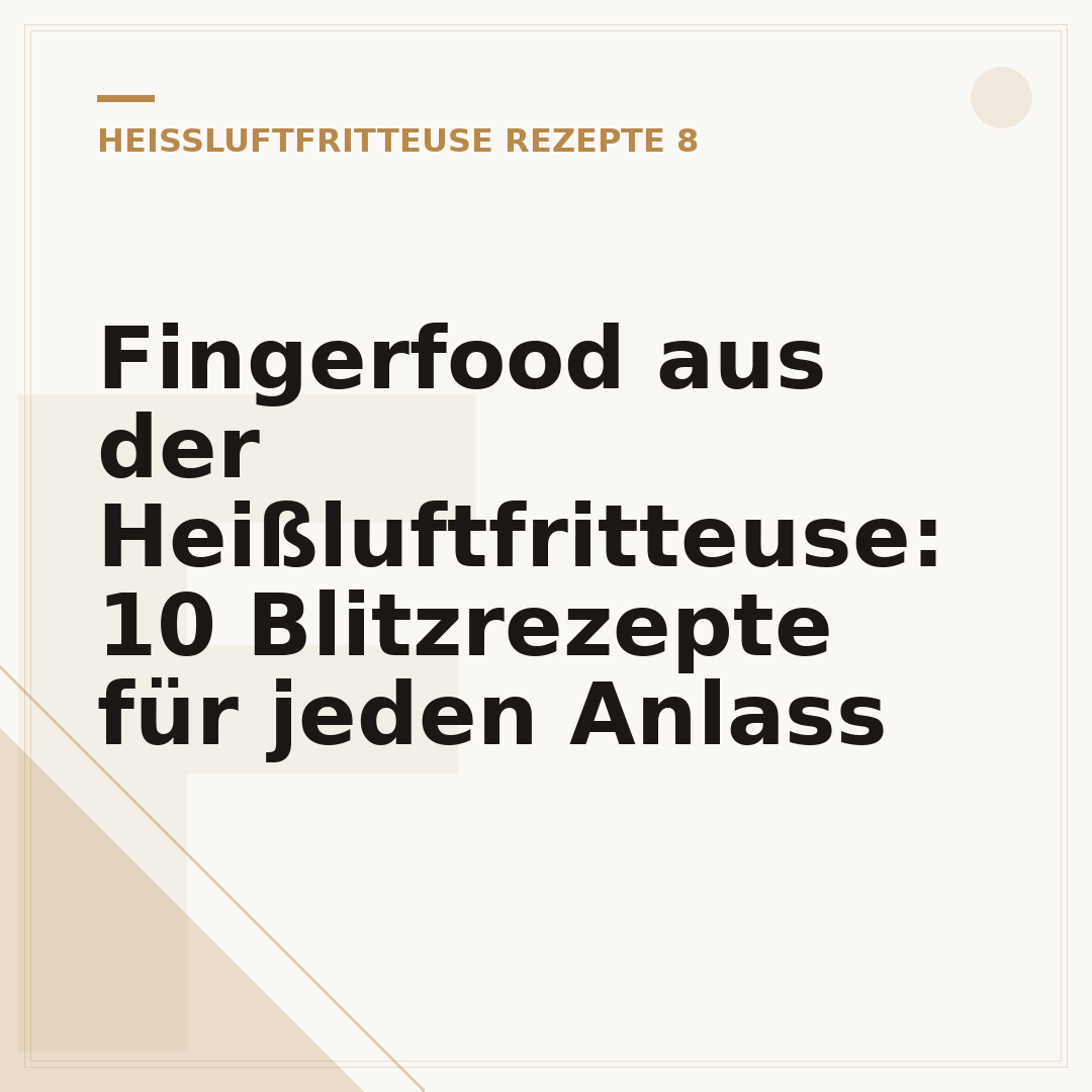 Fingerfood aus der Heißluftfritteuse: 10 Blitzrezepte für jeden Anlass