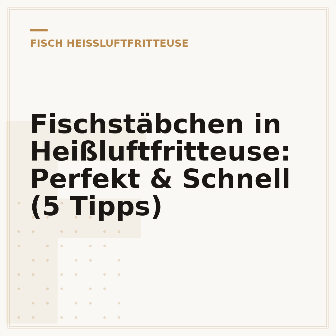 Fischstäbchen in Heißluftfritteuse: Perfekt & Schnell (5 Tipps)