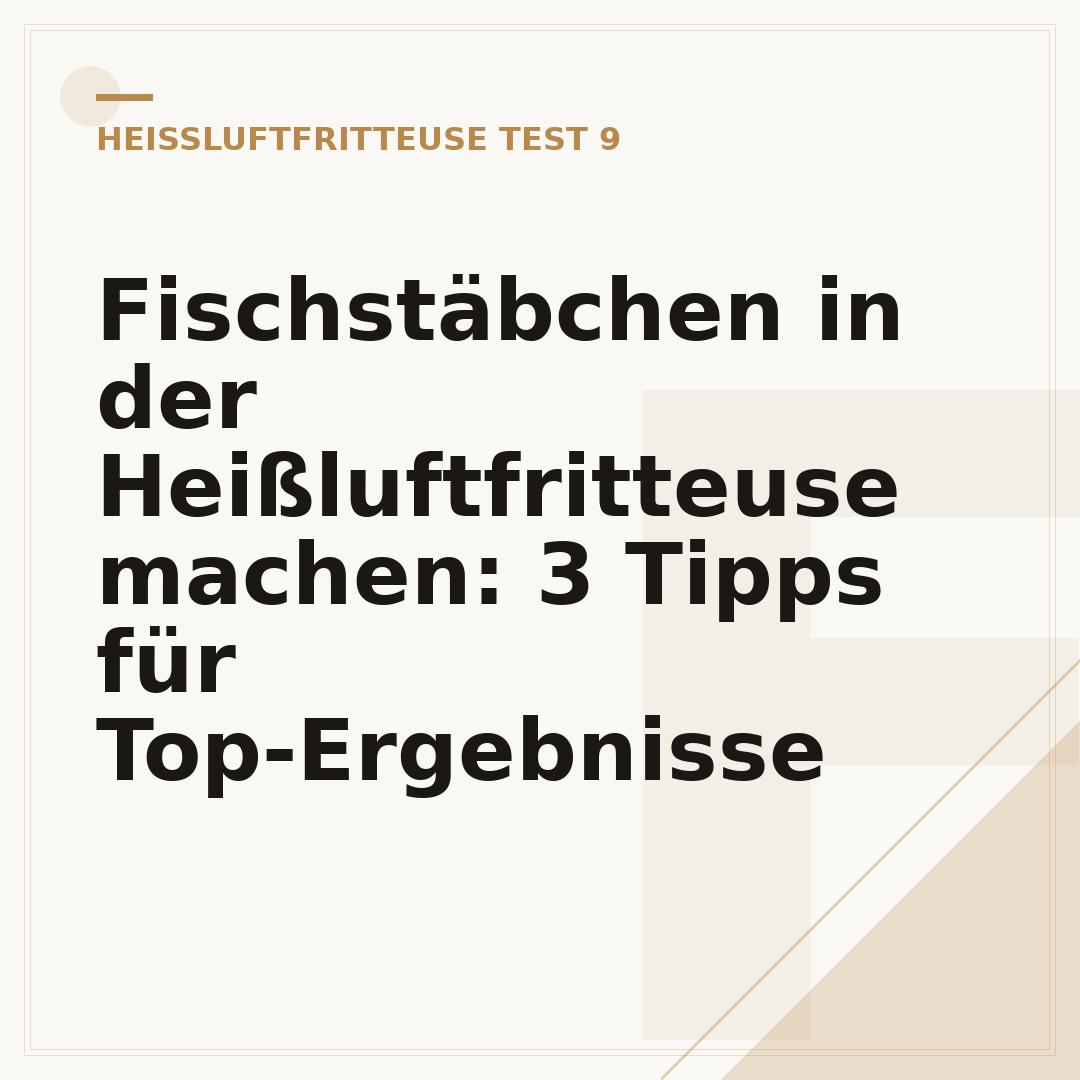 Fischstäbchen in der Heißluftfritteuse machen: 3 Tipps für Top-Ergebnisse