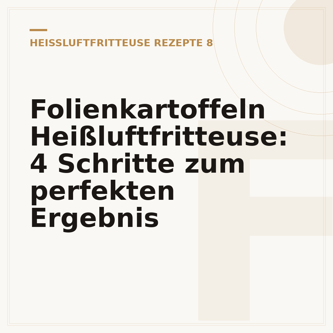 Folienkartoffeln Heißluftfritteuse: 4 Schritte zum perfekten Ergebnis