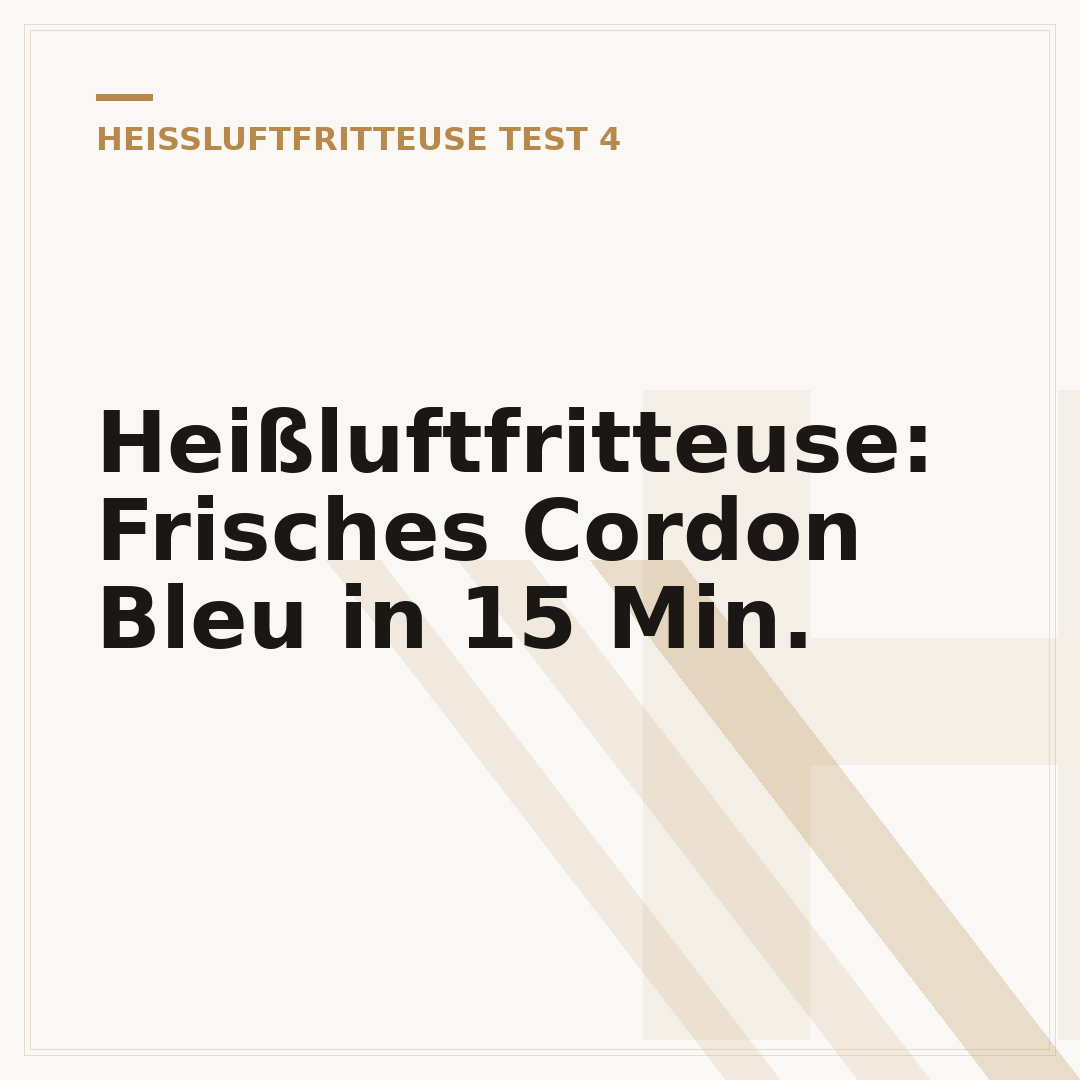 Heißluftfritteuse: Frisches Cordon Bleu in 15 Min.