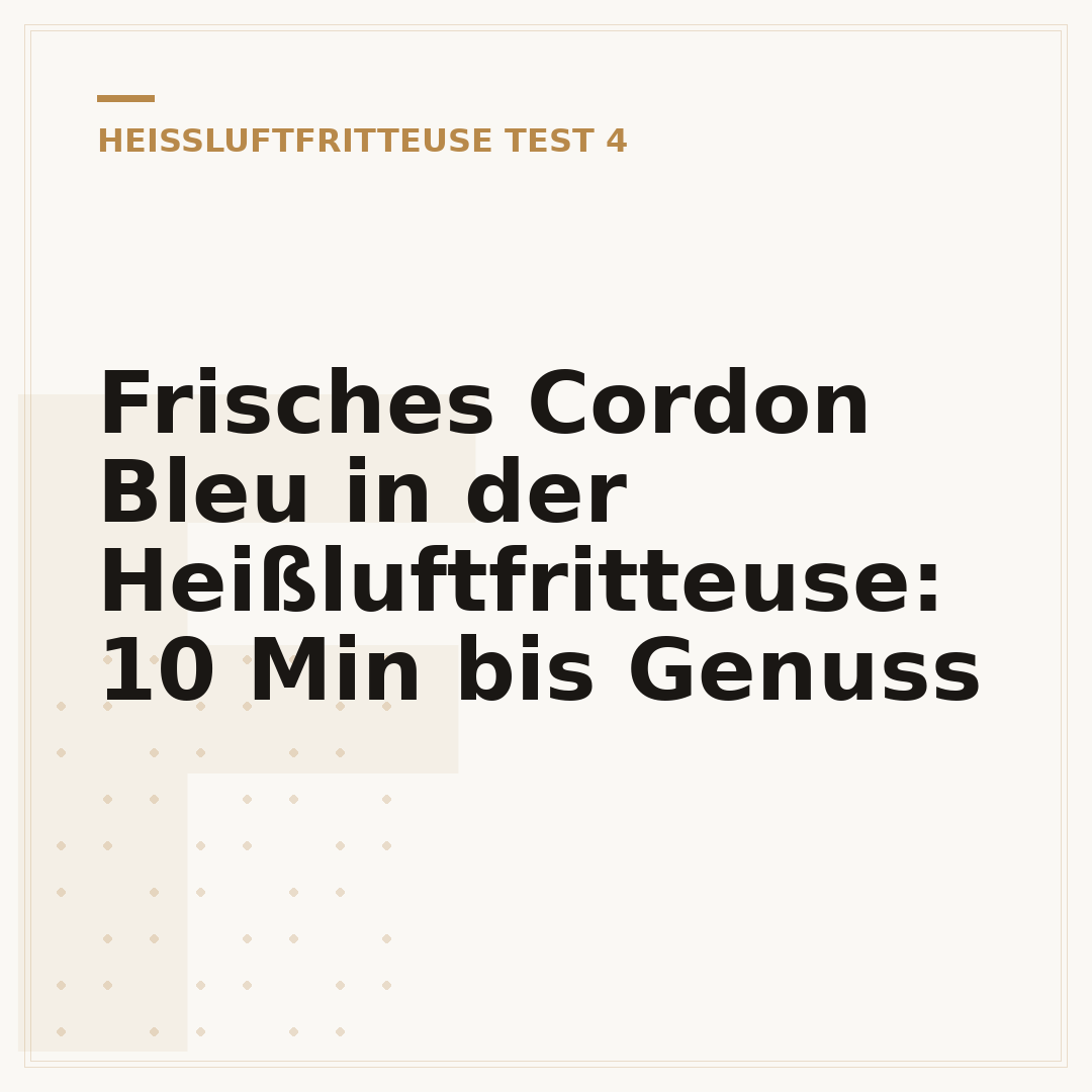 Frisches Cordon Bleu in der Heißluftfritteuse: 10 Min bis Genuss